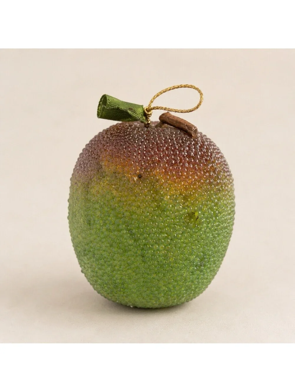 Vintage Sugared Fruit Ornaments – Set of 7 Beaded Christmas Decorations
